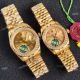 Swiss Quality Replica Rolex Datejust Lovers Watch All Gold Black Set with Diamonds (3)_th.jpg